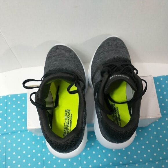 Skechers Womens Size 5.5 Go Run Goga Mat Black Sneakers - Picture 5 of 9